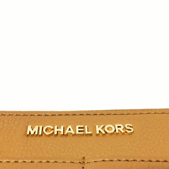 Michael Michael Kors Tan Leather Wallet Wristlet - Picture 4 of 8